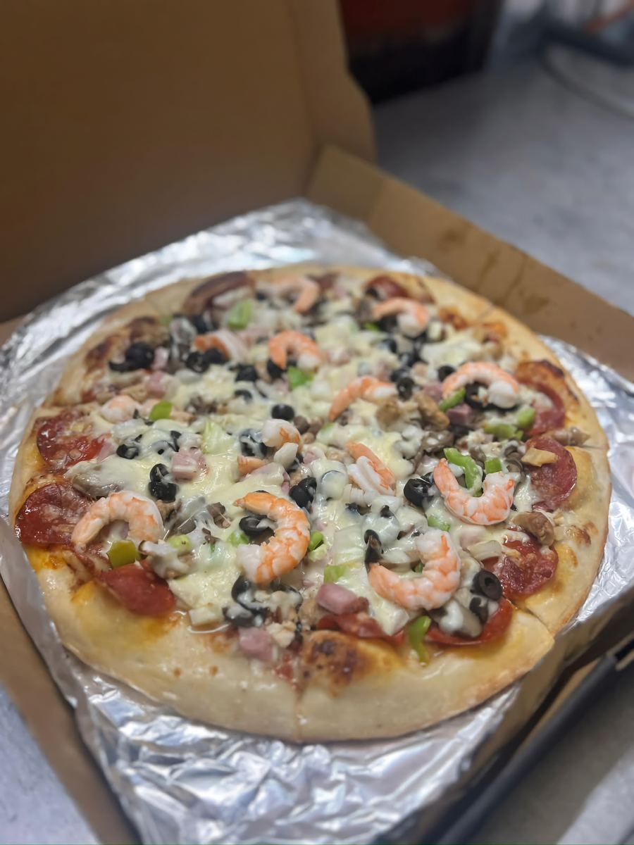 Pizza combinada de Cheestry